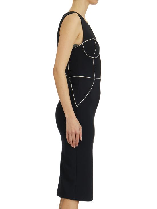 25SS 엘리자베타프랜치 미디 원피스 LAB72451E2685 BLACK - ELISABETTA FRANCHI