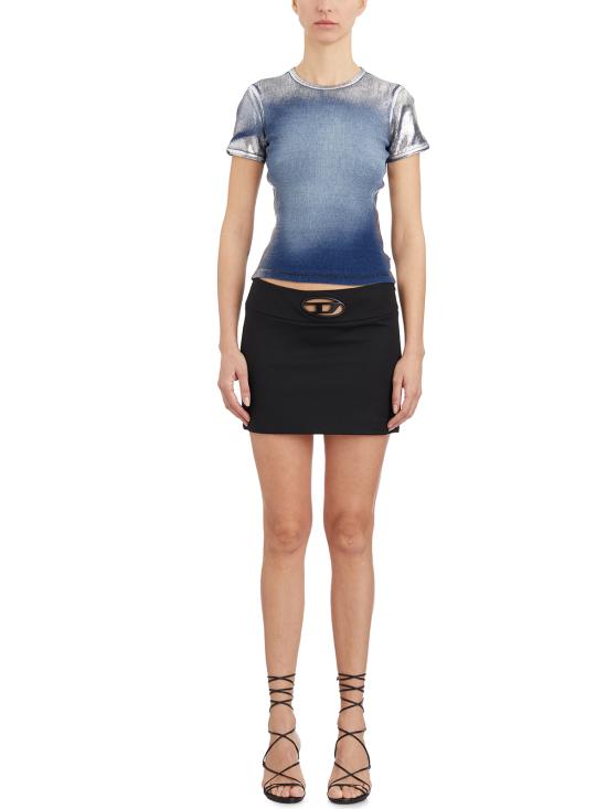 25SS 디젤 숏 스커트 LA143880PHAL9XXA BLACK - DIESEL