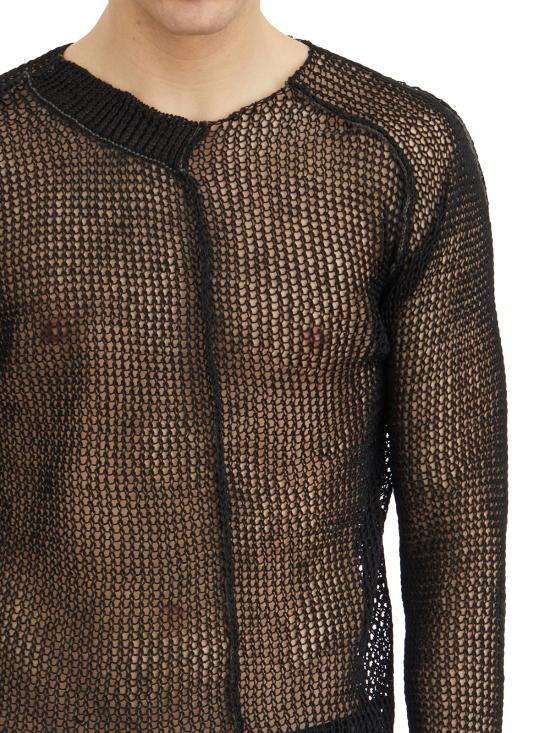 25SS 마스나다 스웨터 LM34A01 BLACK - MASNADA