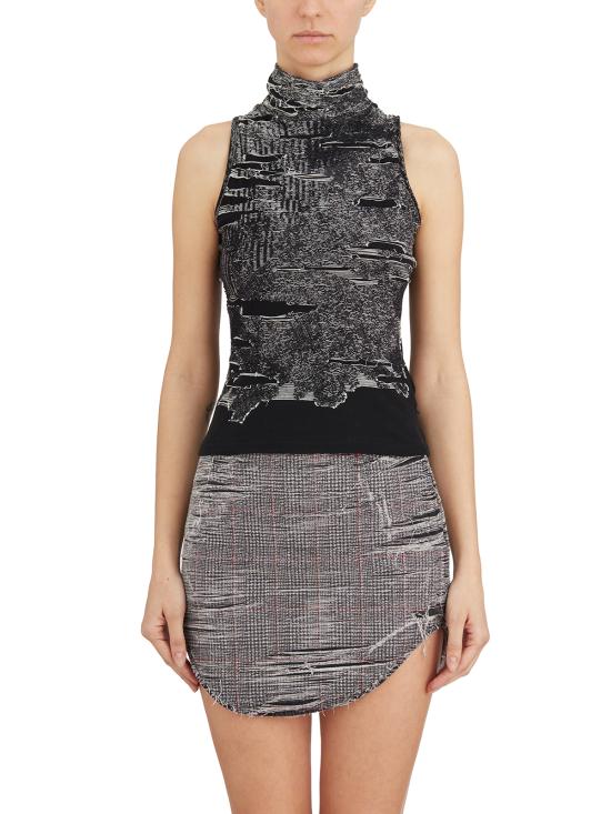 25SS 디젤 M 알마 슬리브리스 탑  LA192140AFBV900 BLACK