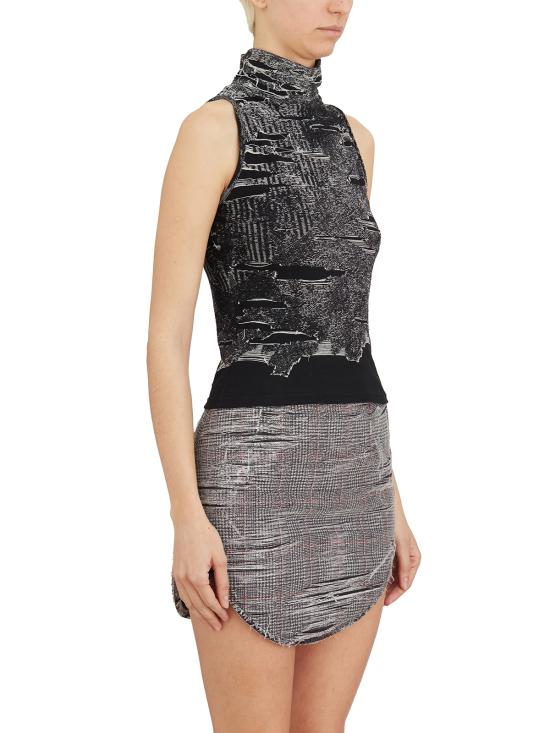 25SS 디젤 M 알마 슬리브리스 탑  LA192140AFBV900 BLACK - DIESEL