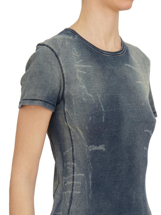 25SS 디젤 반팔 티셔츠 LA179940HJBE01 LIGHT BLUE - DIESEL