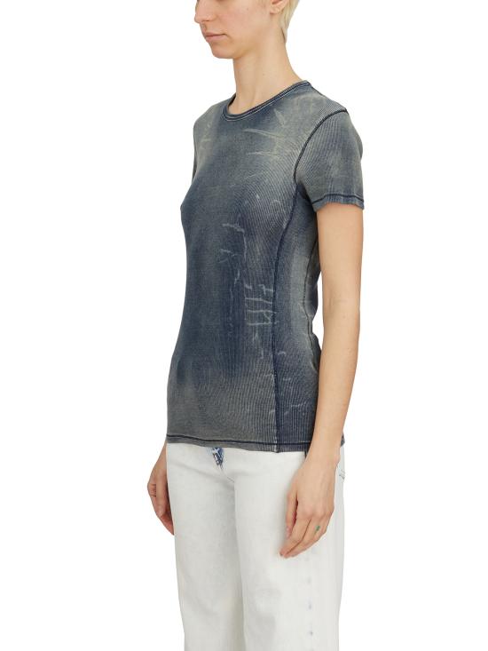 25SS 디젤 반팔 티셔츠 LA179940HJBE01 LIGHT BLUE - DIESEL