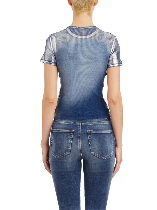 25SS 디젤 반팔 티셔츠 LA167710NJBH01 BLUE - DIESEL