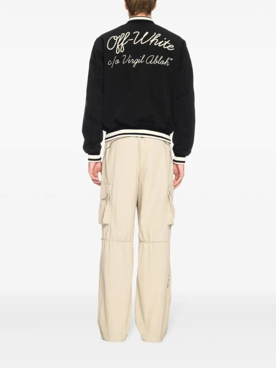 25SS 오프화이트 봄버 자켓 OMEH05FC99FAB001 BLACKWHITE - OFF WHITE