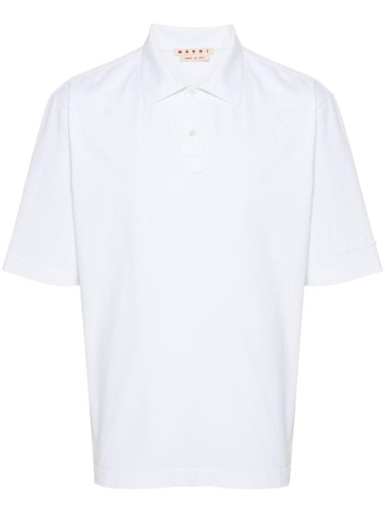 25SS 마르니 폴로 티셔츠 POMU0037X0UTC40600W01 WHITE