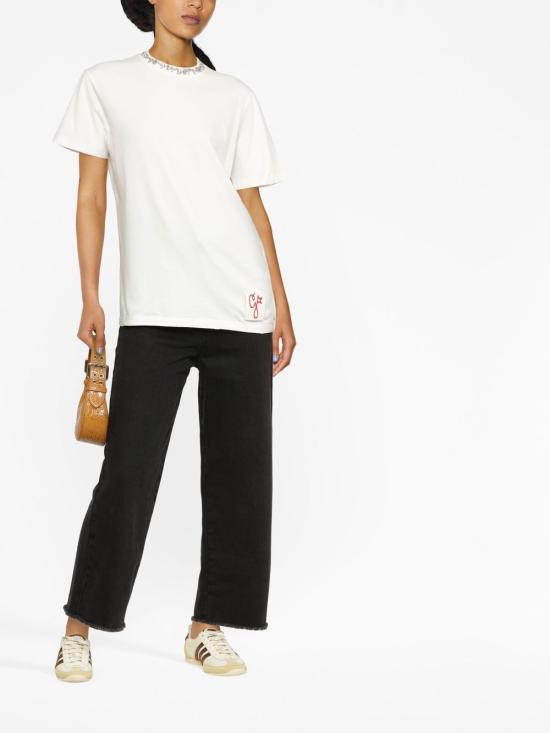 25SS 골든구스 반팔 티셔츠 GWP01220P00067310363 WHITE - GOLDEN GOOSE