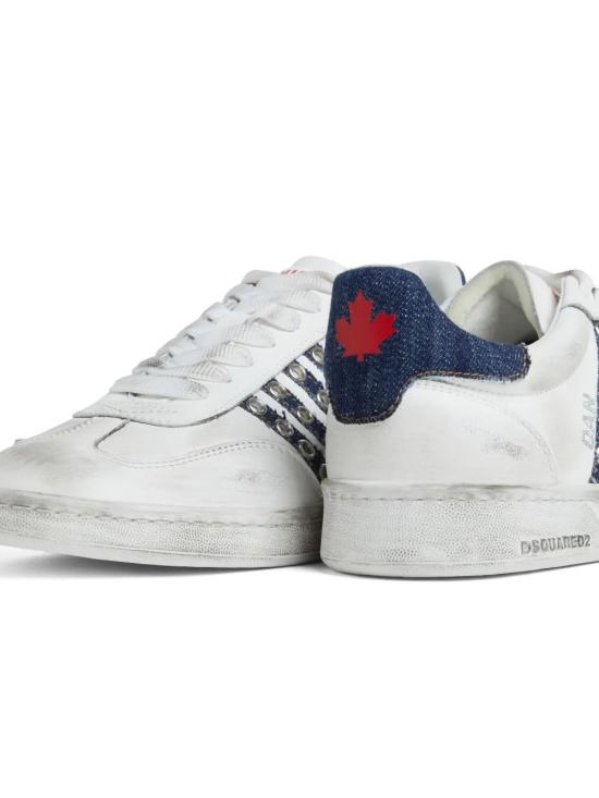 25SS 디스퀘어드2 스니커즈 SNM042411508297M872 CALF L VINT WHITE DENIM - DSQUARED2