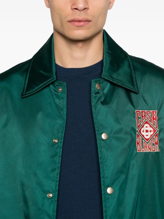 25SS 카사블랑카 자켓 MS25OT16901 GREEN LAUREL STRIPE - CASABLANCA