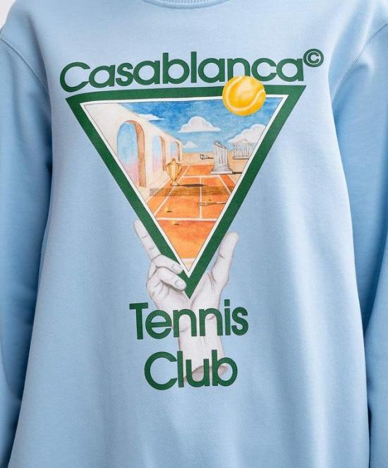 25SS 카사블랑카 스웨터 UWPS25JTP29303 METAPHYSICAL TENNIS ICON - CASABLANCA