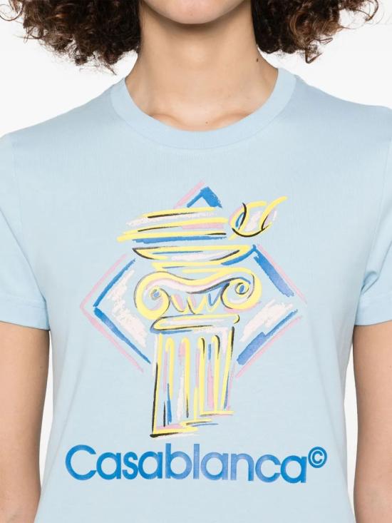 25SS 카사블랑카 반팔 티셔츠 WPS25JTS02003 DIAMOND COLUMN - CASABLANCA