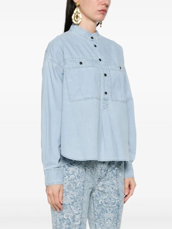 25SS 이자벨마랑에뚜왈 반팔 티셔츠 HT0601FAC1I01E30LU LIGHT BLUE - ISABEL MARANT ETOILE