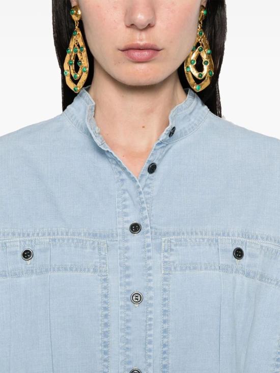 25SS 이자벨마랑에뚜왈 반팔 티셔츠 HT0601FAC1I01E30LU LIGHT BLUE - ISABEL MARANT ETOILE