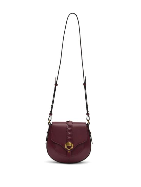 25SS 이자벨마랑 크로스백 BF0099FAC2C06M80BY BURGUNDY - ISABEL MARANT