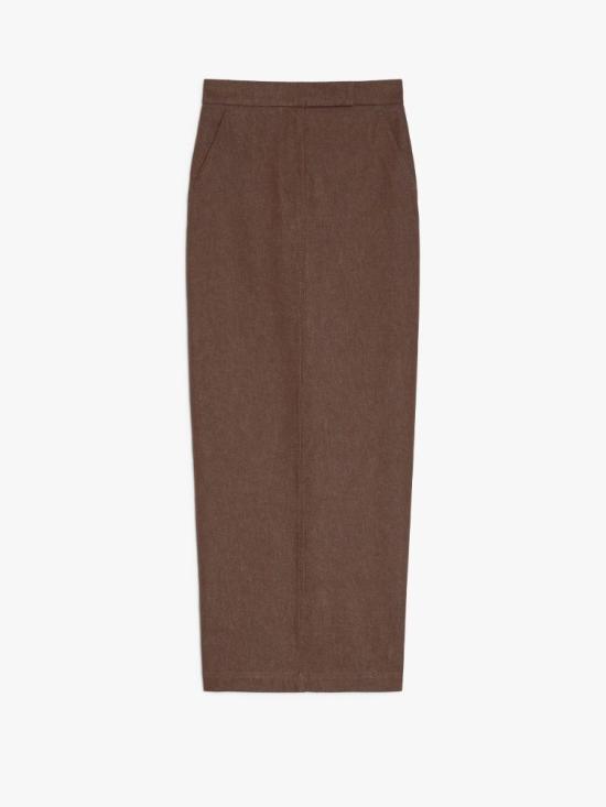 25SS 막스마라 스커트 2511101013600 002 BROWN