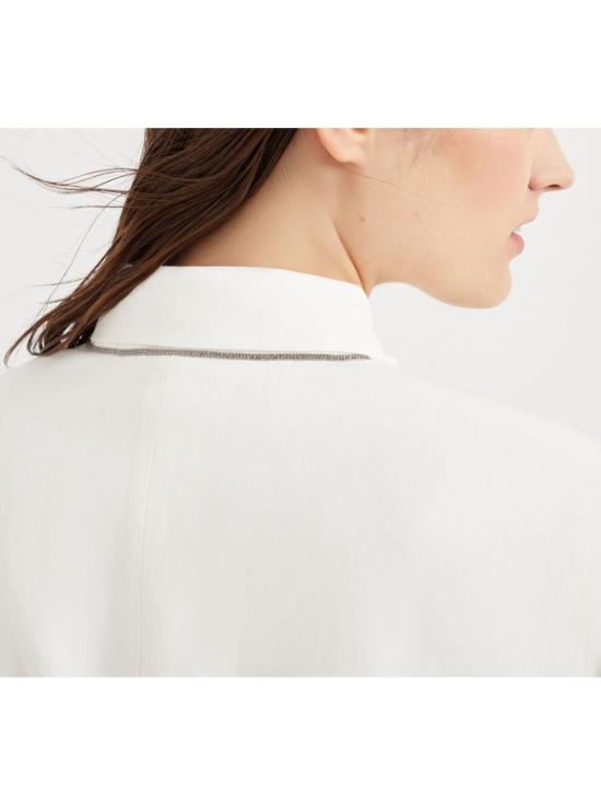 25SS 브루넬로 쿠치넬리 수트 자켓 MH1267340 C600 WHITE - BRUNELLO CUCINELLI