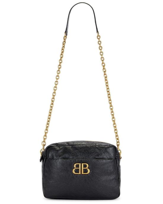 25SS 발렌시아가 모나코 스몰 숄더 백 8064582AAR8 1000 BLACK