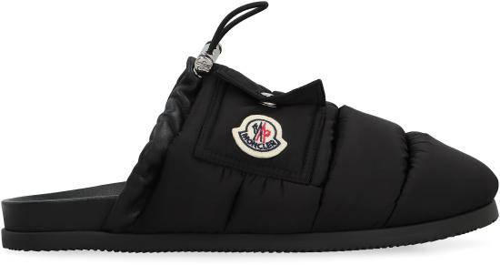25SS 몽클레어 몬 포켓 패딩 레더 뮬 K109B4M00040M5080 999 black - MONCLER