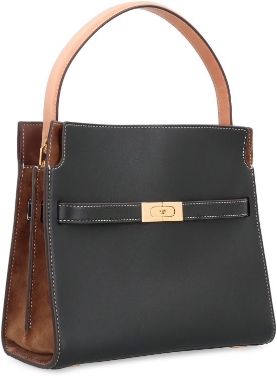  토리버치 스몰 리 리즈윌 더블백 61302 001 black - TORY BURCH