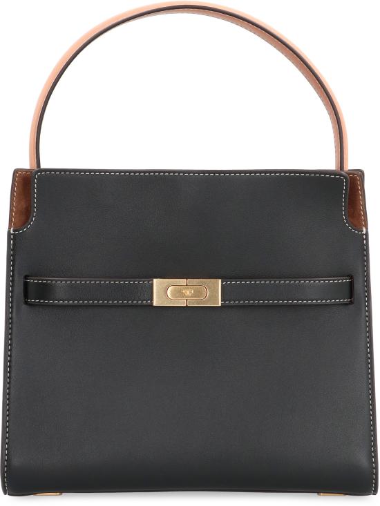  토리버치 스몰 리 리즈윌 더블백 61302 001 black - TORY BURCH