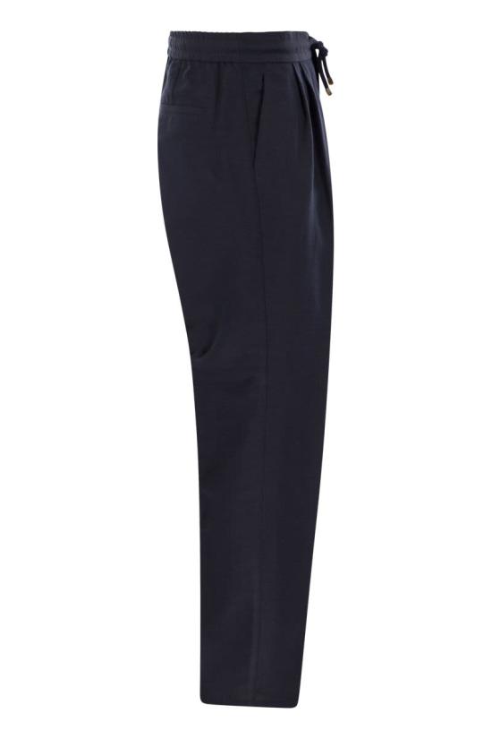 25SS 브루넬로 쿠치넬리 스트레이트 팬츠 MH255E1710 C2485 NAVY - BRUNELLO CUCINELLI