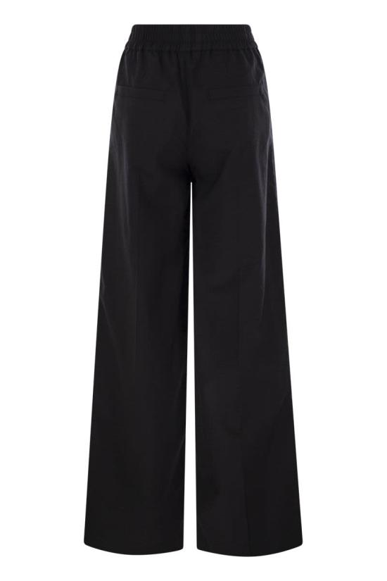 25SS 브루넬로 쿠치넬리 스트레이트 팬츠 ML140P8721 C101 BLACK - BRUNELLO CUCINELLI