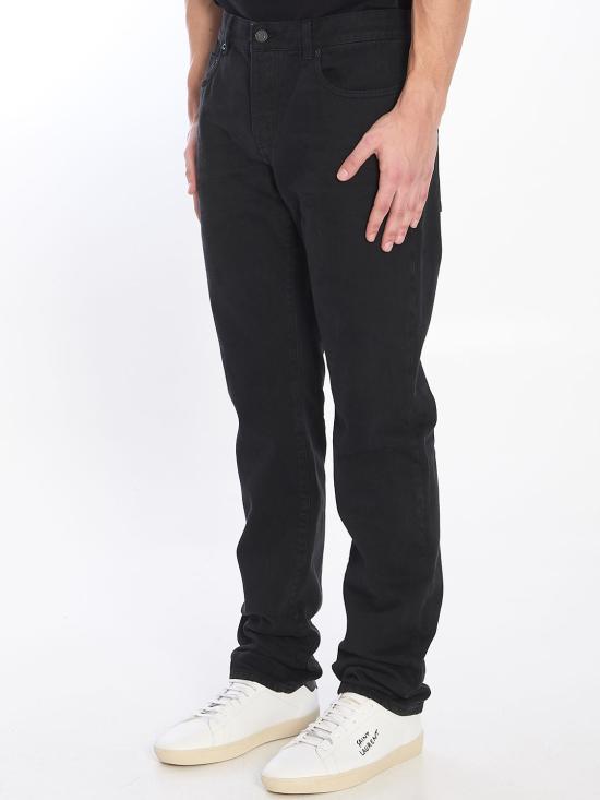 25SS 생로랑 스트레이트 팬츠 800332Y16PG 1290 BLACK - SAINT LAURENT