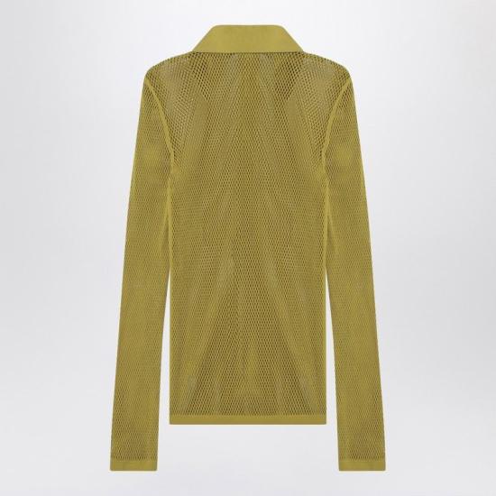  구찌 테크니컬 메쉬 클래식 칼라 티셔츠 821084XKEPG 3316 GREEN - GUCCI
