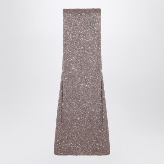 25SS 발렌시아가 스커트 813119T7196 2182 BROWN