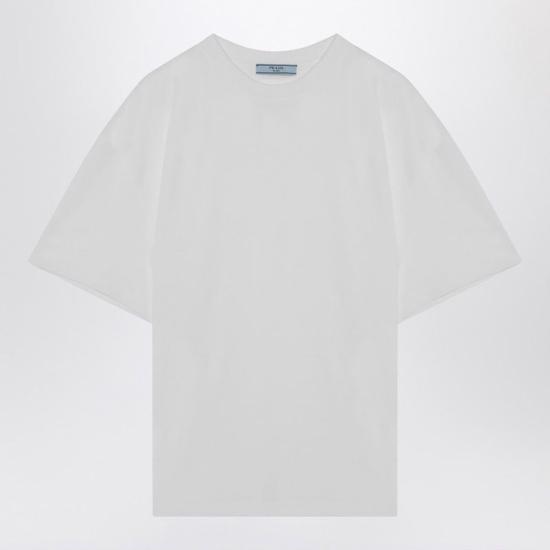 25SS 프라다 반팔 티셔츠 3556BOOO11CD F0009 WHITE