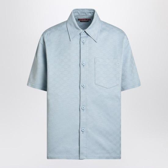  구찌 반팔 셔츠 811732ZASO2 4030 LIGHT BLUE