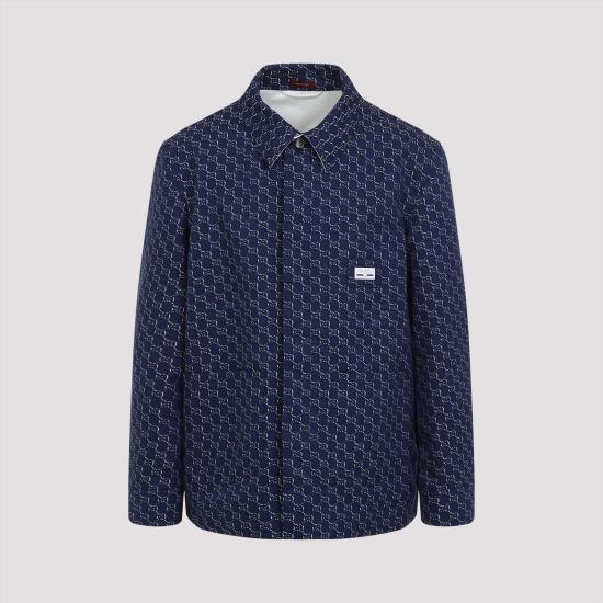  구찌 GG 쉐도우 코튼 셔츠 813998ZAR26 4069 BLUE - GUCCI