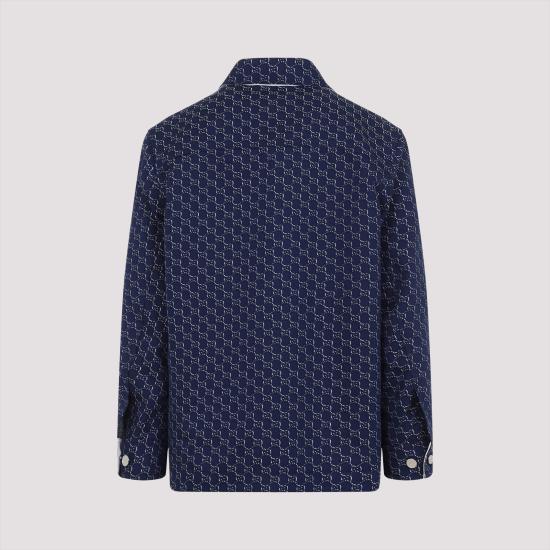 구찌 GG 쉐도우 코튼 셔츠 813998ZAR26 4069 BLUE - GUCCI
