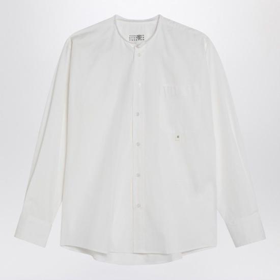 25SS MM6 메종마르지엘라 긴팔 셔츠 SH0DT0020M35152 100 WHITE