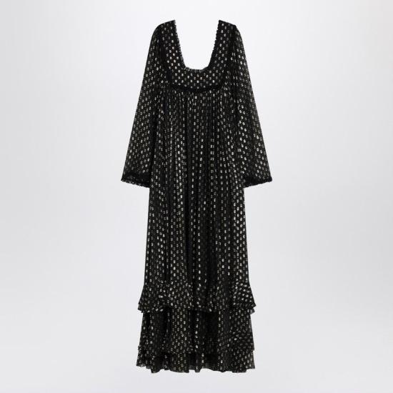 25SS 끌로에 롱 원피스 CH25SRO50414 001 BLACK