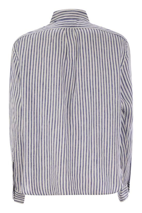 25SS 폴로 랄프로렌 블라우스 211935130 006 WHITE BLUE - POLO RALPH LAUREN