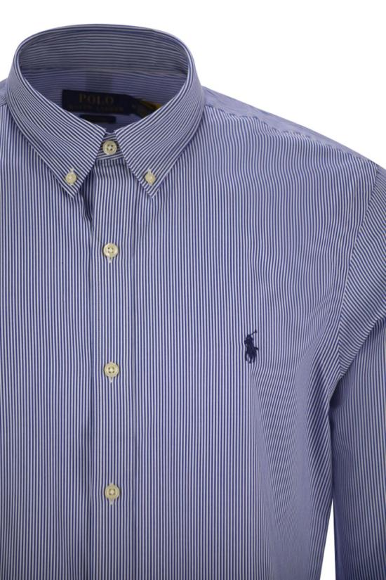 25SS 폴로 랄프로렌 긴팔 셔츠 710928254 007 WHITE BLUE - POLO RALPH LAUREN
