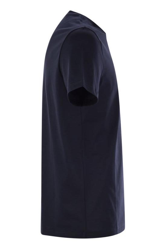 25SS 돈답 반팔 티셔츠 US198JF0271UZL4 890 BLUE - DONDUP