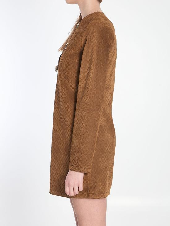 25SS 구찌 GG 스웨이드 홀스빗 원피스  817757XNA5G 2234 brown - GUCCI