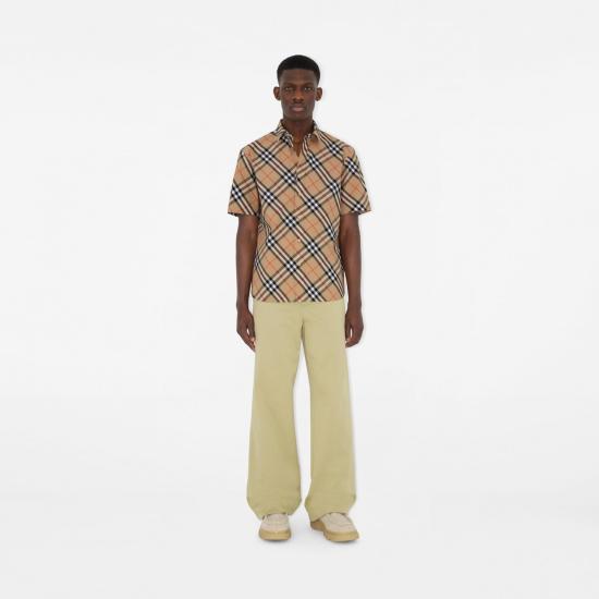 25SS 버버리 반팔 셔츠 8087637158013 B9368 Beige - BURBERRY