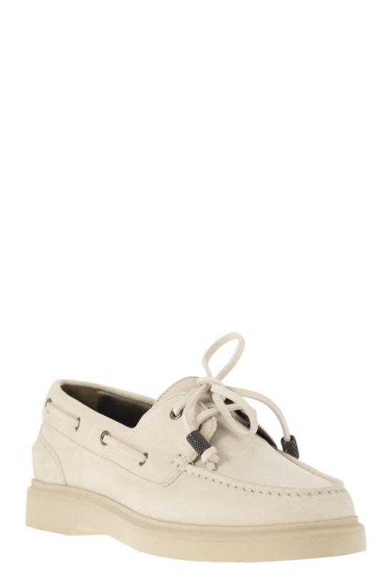 25SS 브루넬로 쿠치넬리 로퍼 MZSFG2955 C6280 WHITE - BRUNELLO CUCINELLI