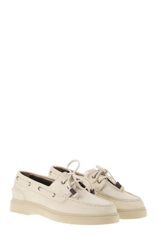 25SS 브루넬로 쿠치넬리 로퍼 MZSFG2955 C6280 WHITE - BRUNELLO CUCINELLI