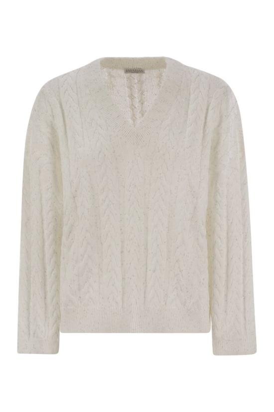 25SS 브루넬로 쿠치넬리 스웨터 MDV798102 CJ159 WHITE