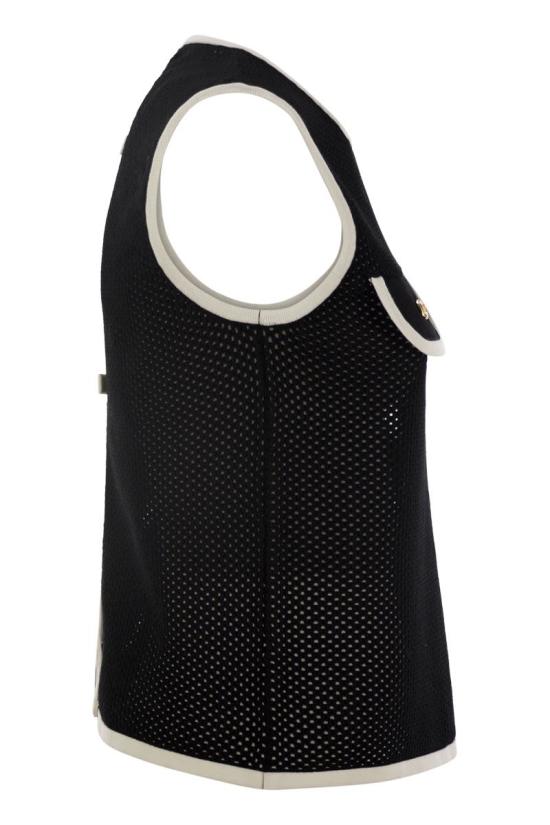 25SS 엘리자베타프랜치 스웨터 MK59T51E2 314 BLACK BUTTER - ELISABETTA FRANCHI