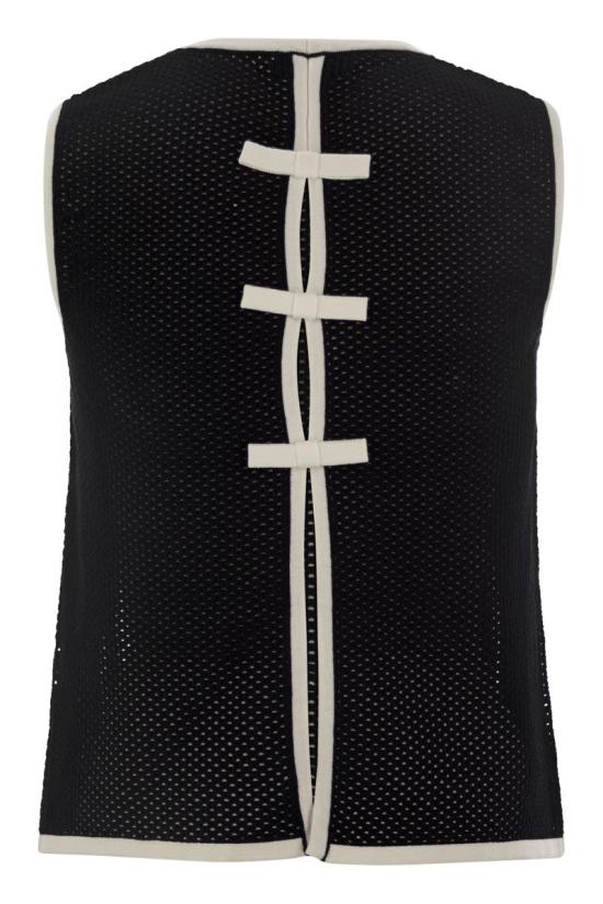 25SS 엘리자베타프랜치 스웨터 MK59T51E2 314 BLACK BUTTER - ELISABETTA FRANCHI
