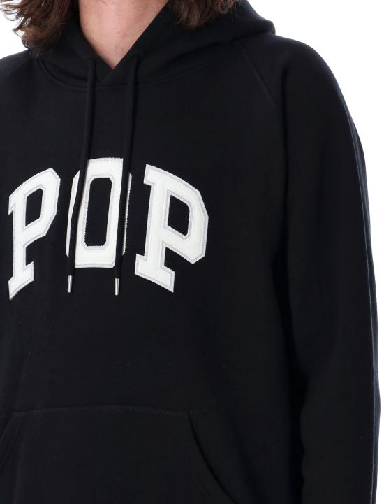 25SS 팝 트레이딩 컴퍼니 후드 티셔츠 POPSS2501005 BLACK - POP TRADING COMPANY