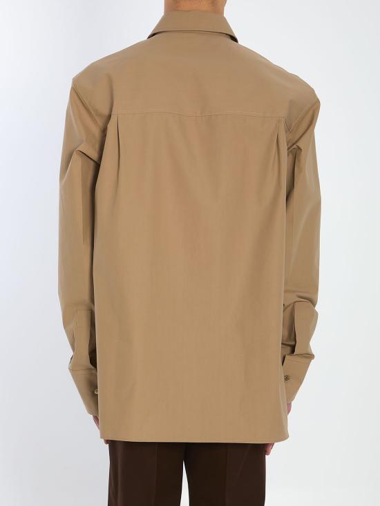 25SS 구찌 클래식 포플린 셔츠 823830Z7AMD 2319 BEIGE - GUCCI