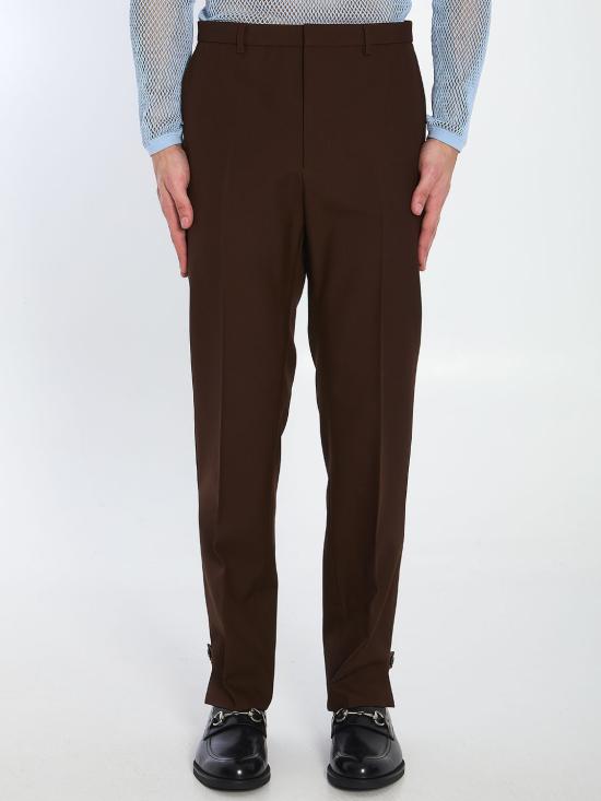 25SS 구찌 스트레이트 팬츠 820913Z7AL1 2129 BROWN