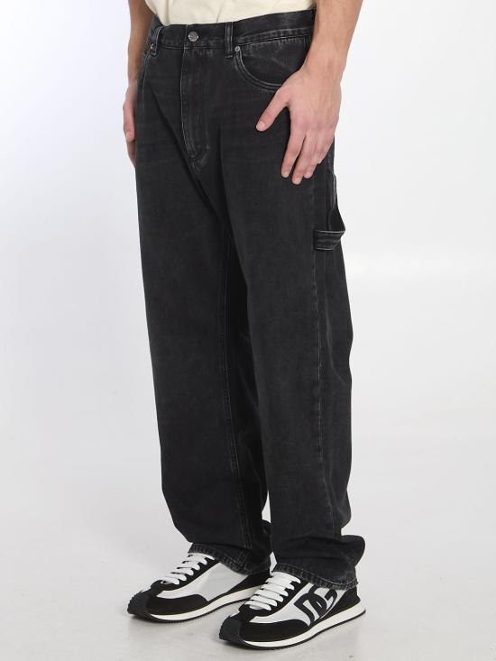 25SS 돌체앤가바나 스트레이트 팬츠 GP0P9DG8MI3 S9001 BLACK - DOLCE & GABBANA