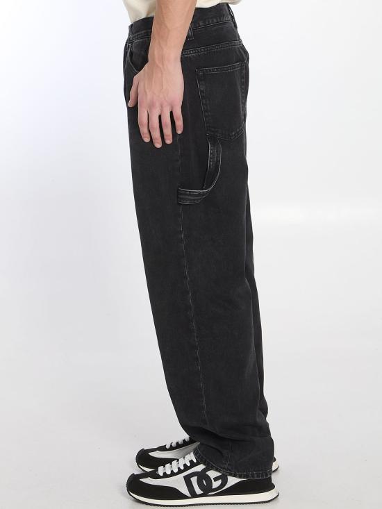 25SS 돌체앤가바나 스트레이트 팬츠 GP0P9DG8MI3 S9001 BLACK - DOLCE & GABBANA